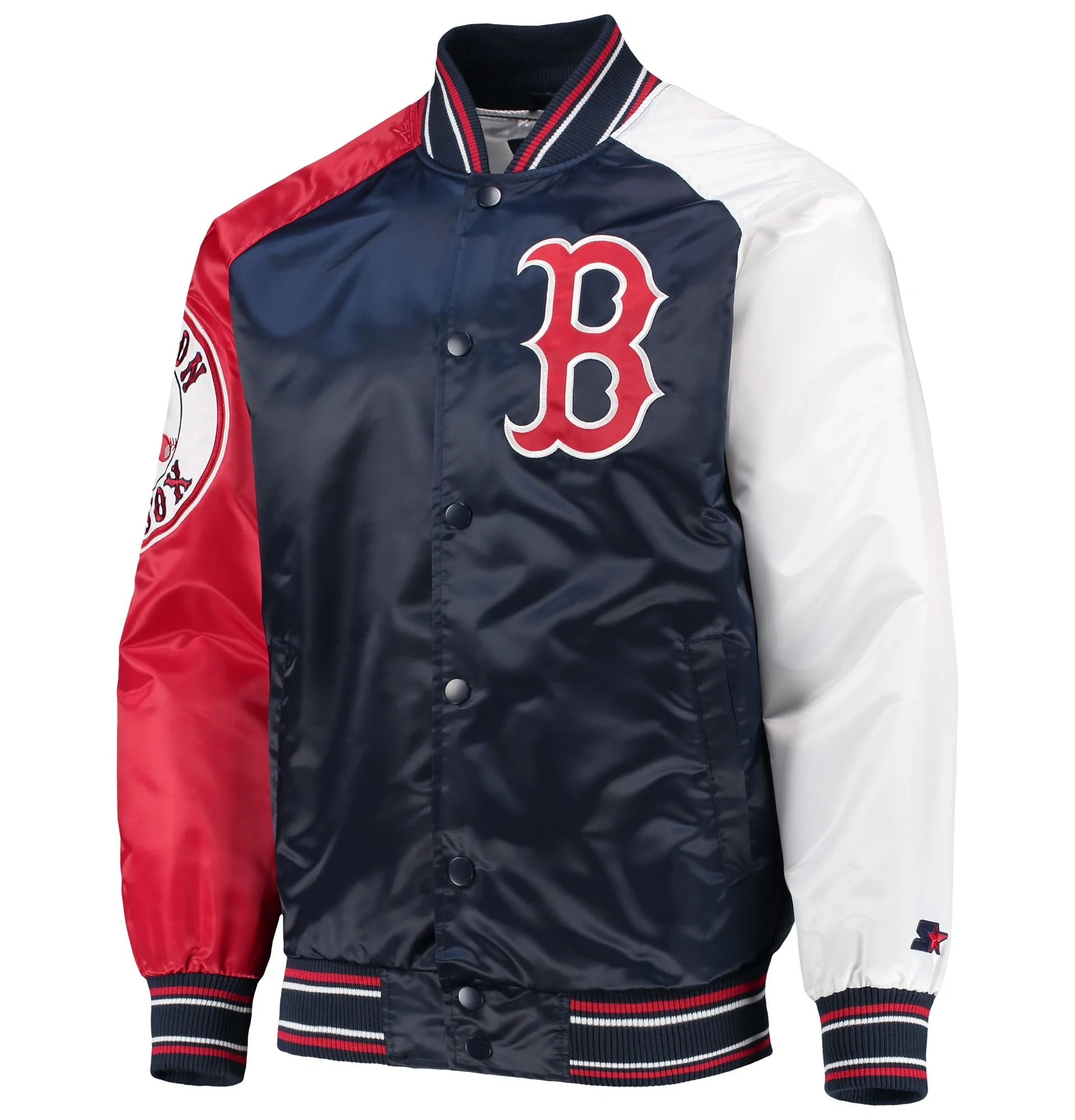 Boston-Red-Sox-Starter-Reliever-Full-Snap-Satin-Varsity-Jacket-TeamJacketShop