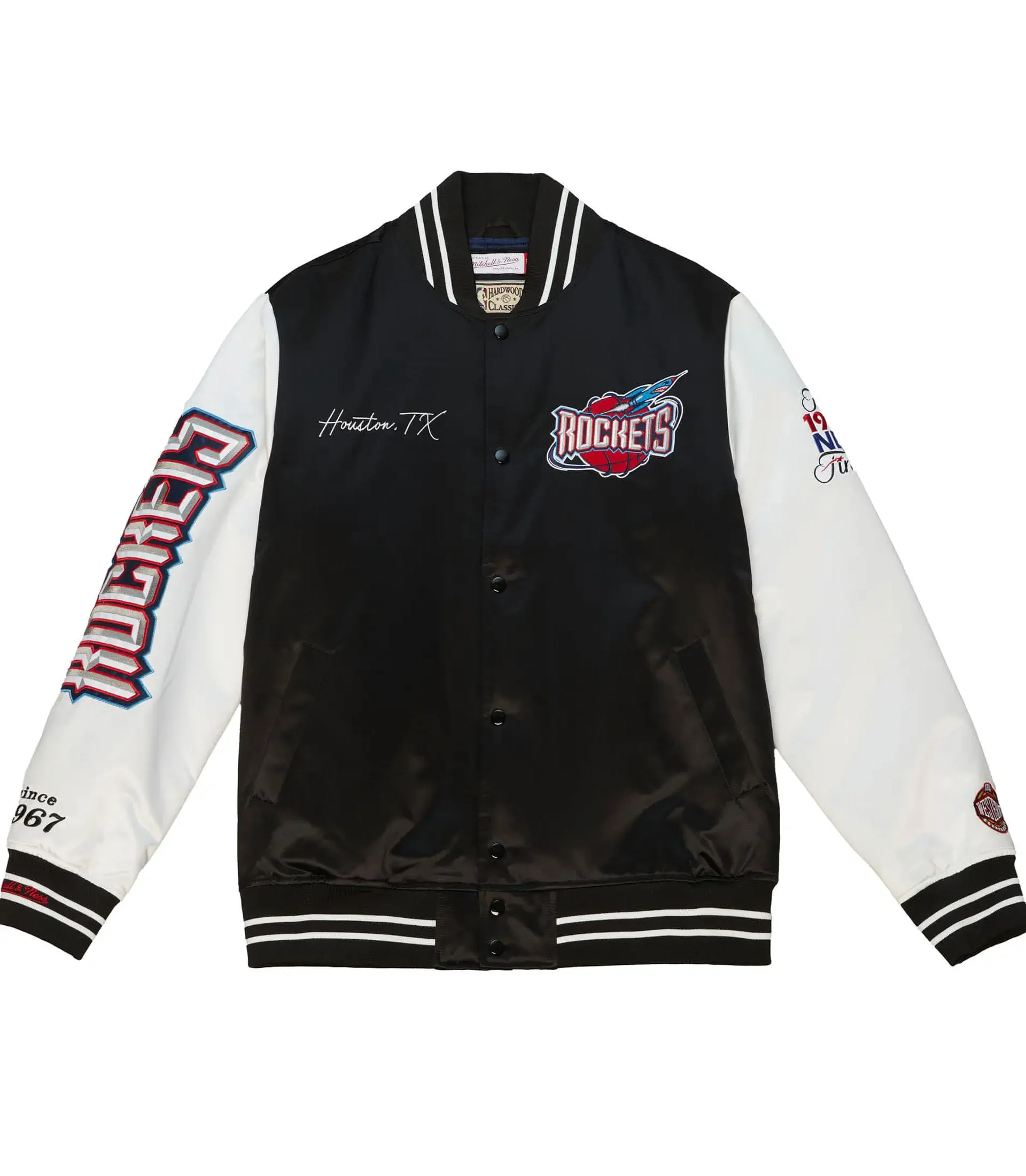 Houston-Rockets-Team-Origins-Satin-Black-White-Varsity-Jacket-TeamJacketShop