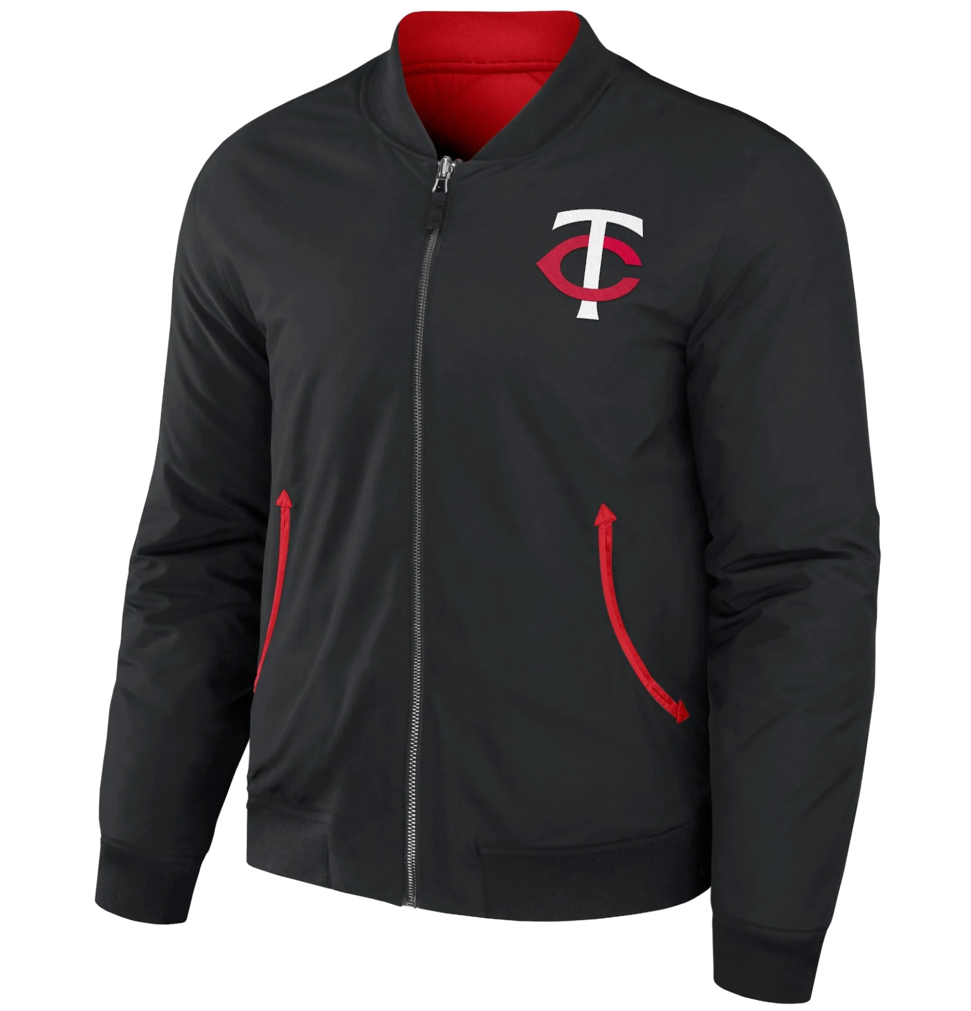 Minnesota Twins Darius Rucker Reversible Full Zip Bomber Varsity Jacket TeamJacketShop