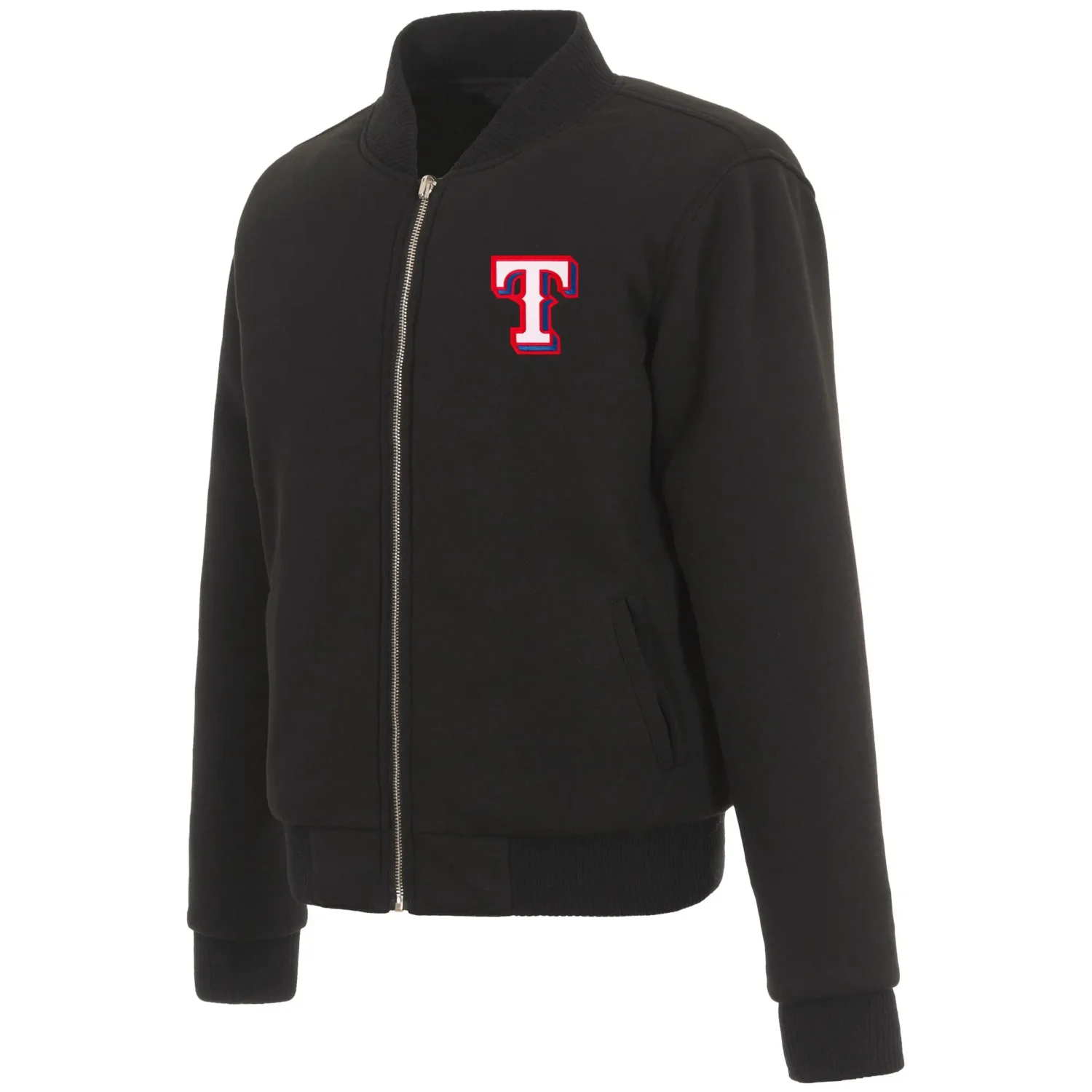 Texas-Rangers-Classic-Rib-Black-Wool-Varsity-Jacket-team jacket 1