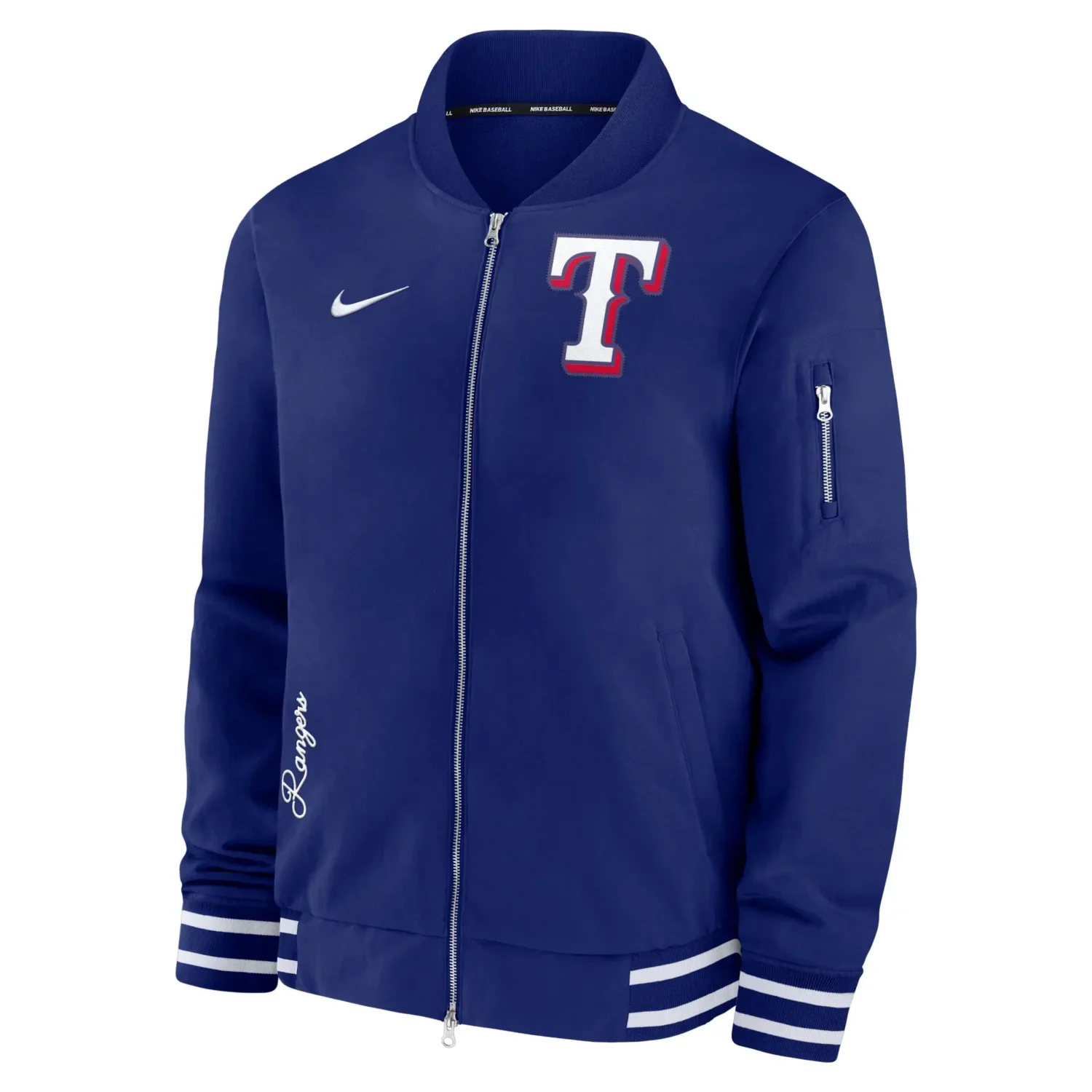 Texas-Rangers-Royal-Authentic-Full-Zip-Bomber-Varsity-Jacket-team jacket 1