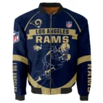 Los Angeles Rams Graphic Running Varsity Jacket