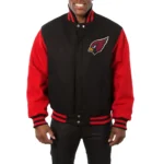 Arizona Cardinals Handmade Wool Varsity Black/Red Jacket