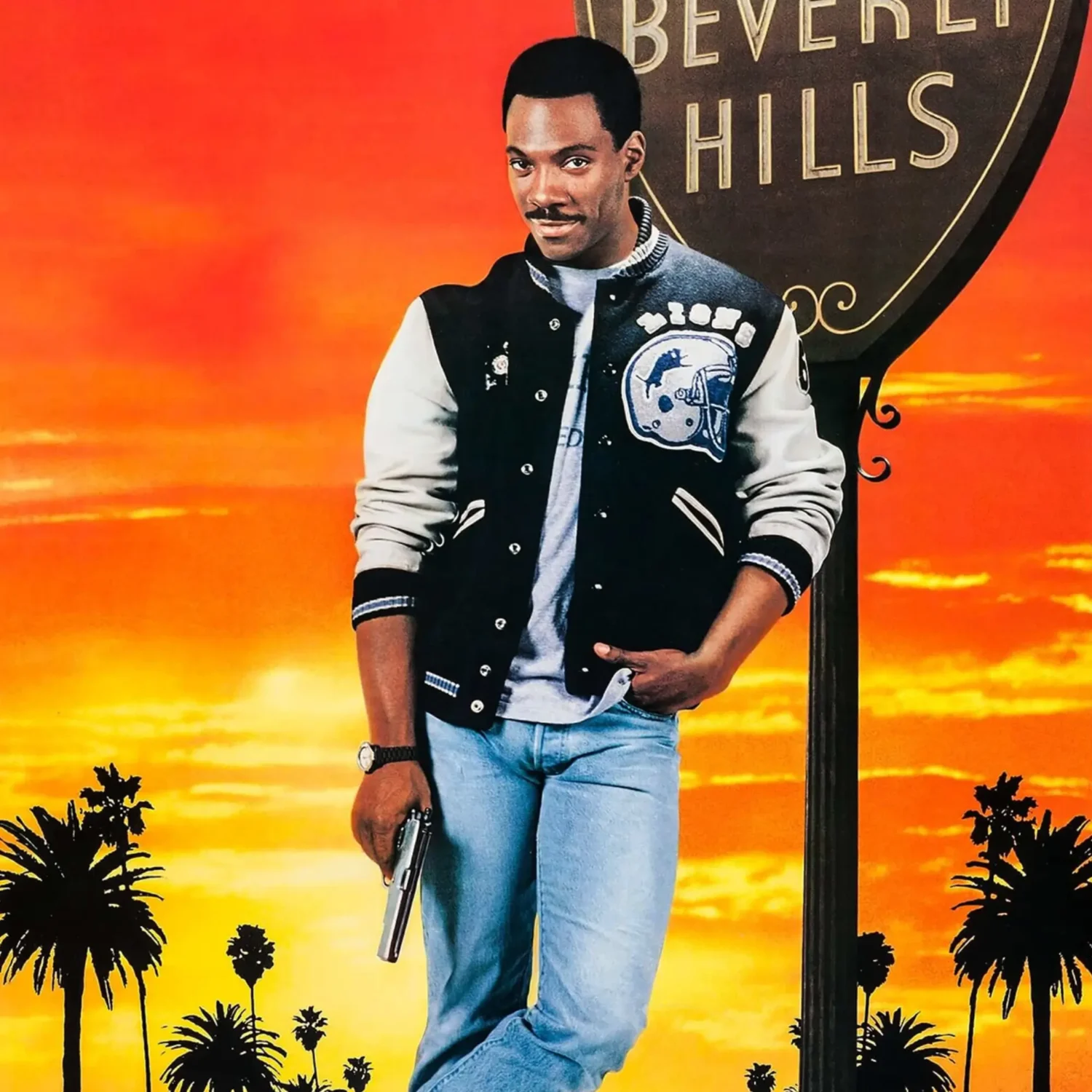 Axel Foley Detroit Lions Varsity Jacket team jacket