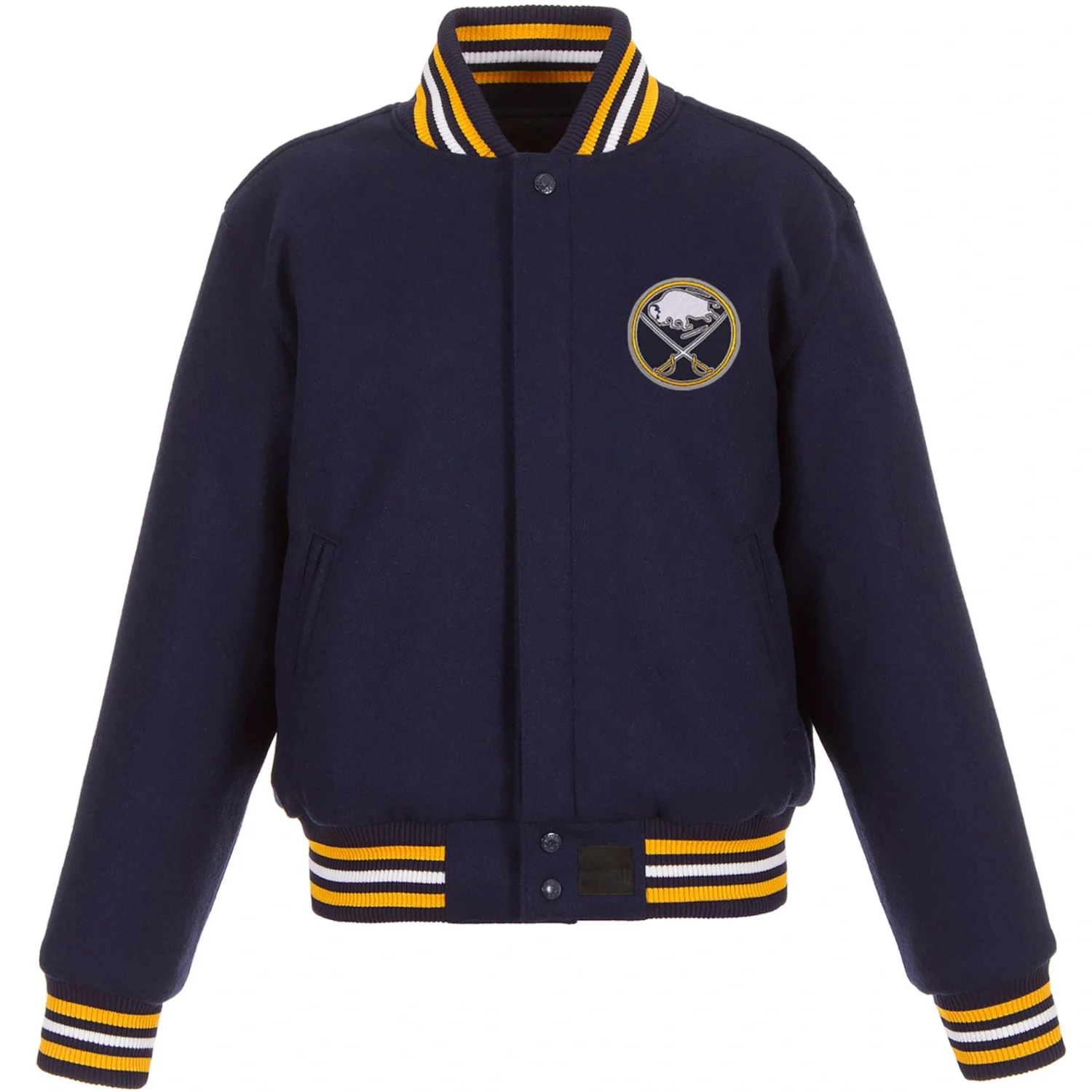 Buffalo Sabres Domestic Wool Varsity Navy Jacket TeamJacketShop