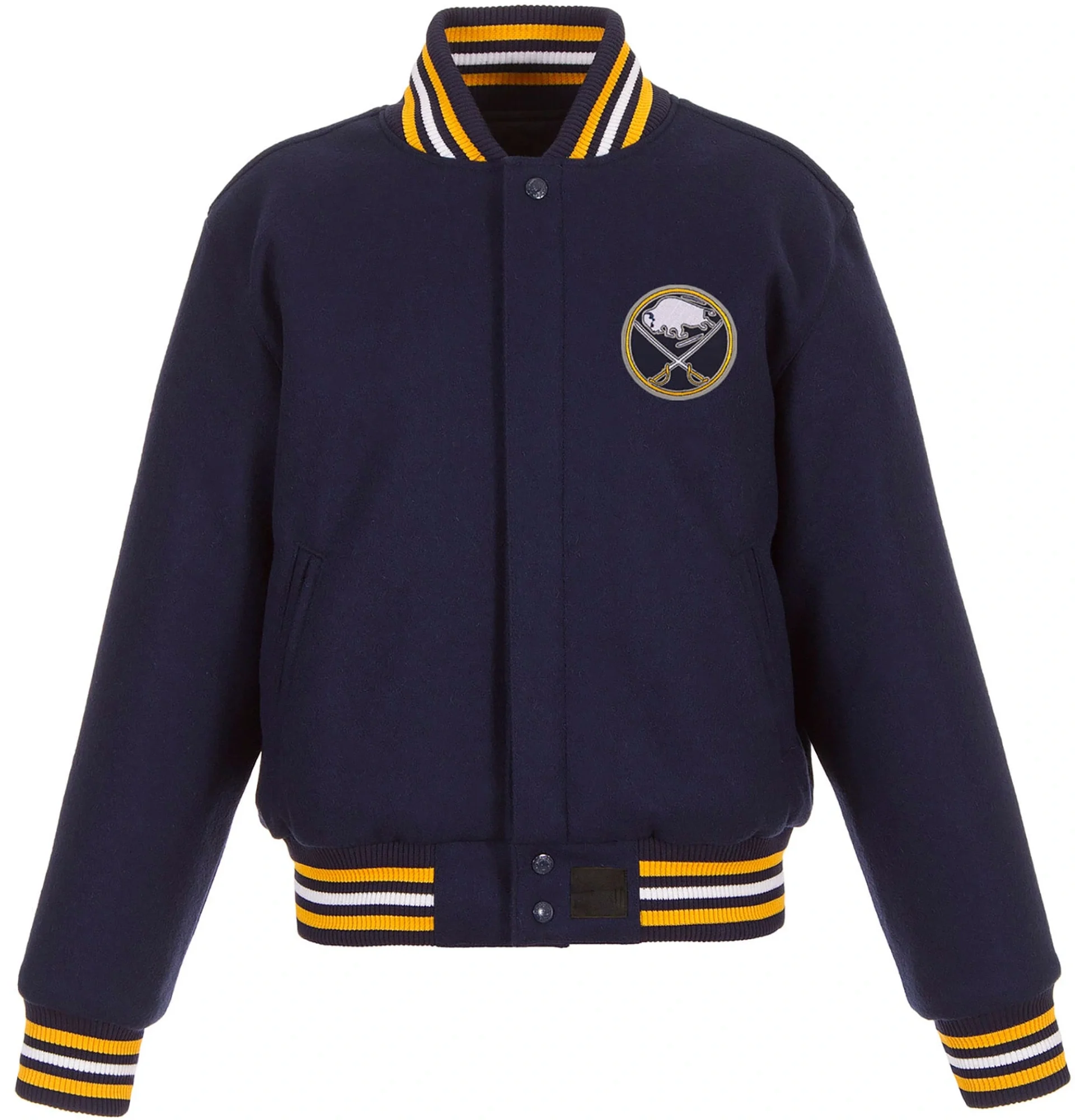 Buffalo Sabres Domestic Wool Varsity Navy Jacket TeamJacketShop