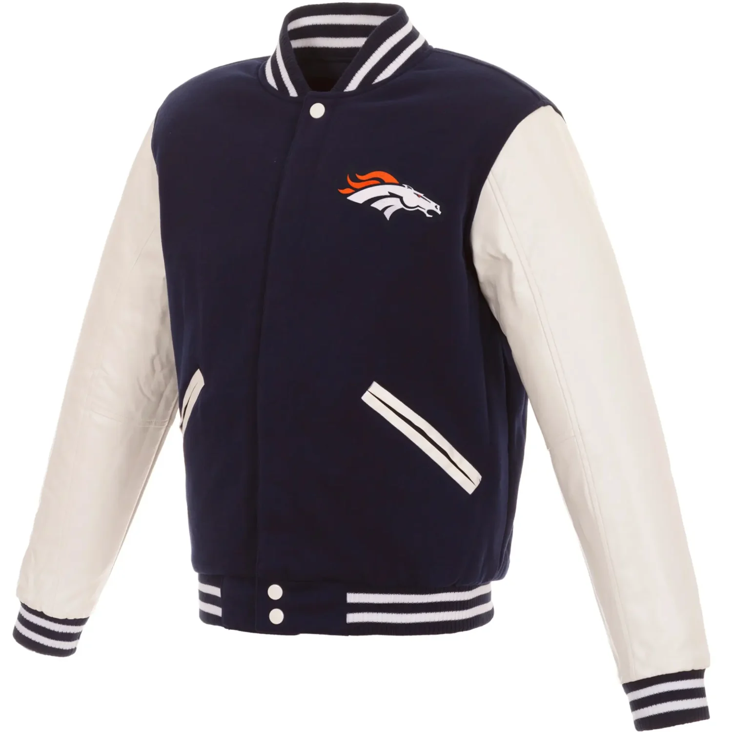 Denver Broncos Football Team players Wool Leather Varsity Jacket team jacket 1