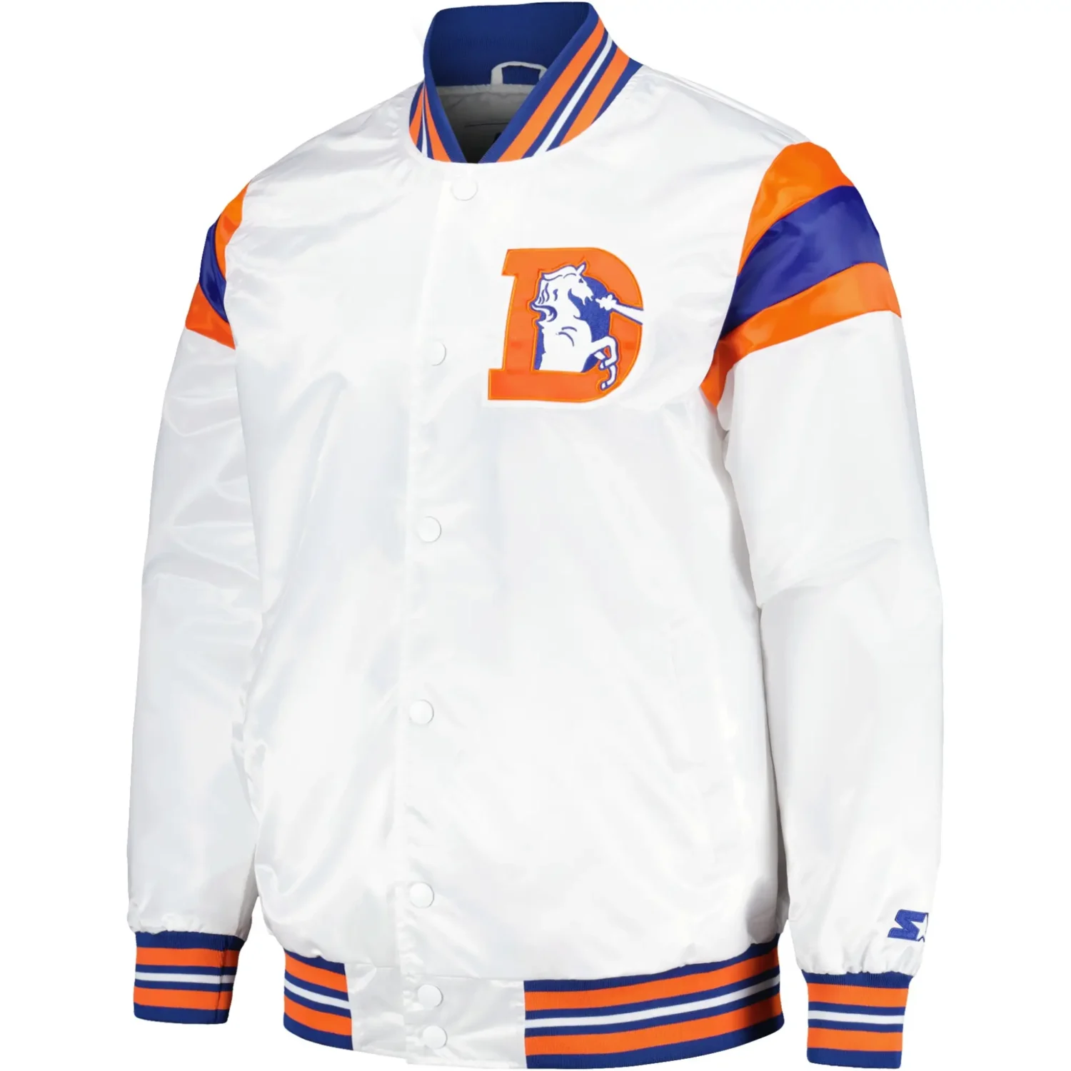 Denver Broncos Vintage Satin Varsity Jacket team jacket 1