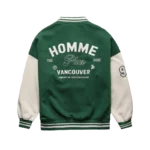 Homme Green Varsity Jacket