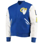 Los Angeles Rams Royal White Varsity Jacket