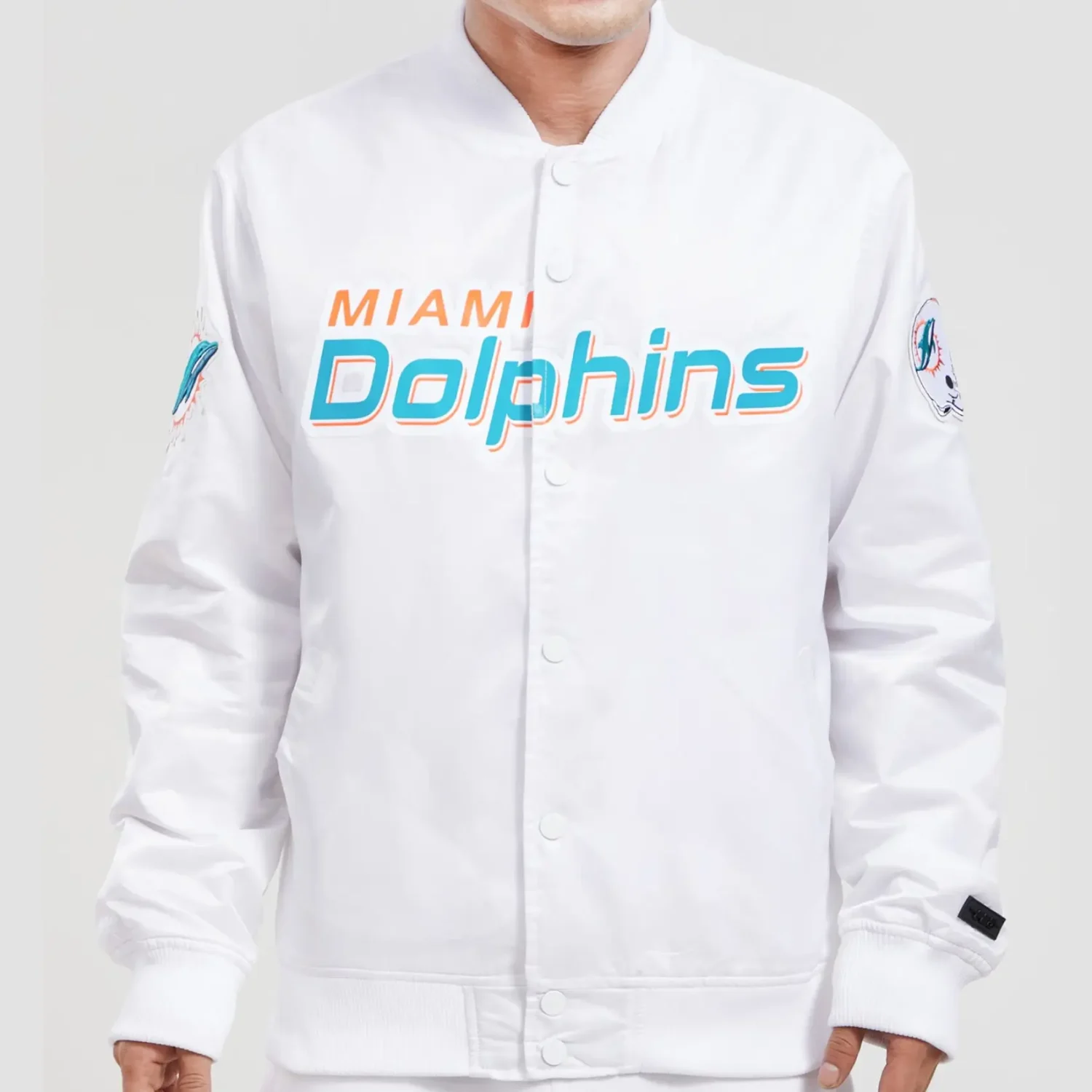 Miami Dolphins football Team League Satin Varsity Jacket TeamJacketShop