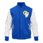 NFL Los Angeles Rams Pro Standard Logo Royal Blue Varsity Jacket