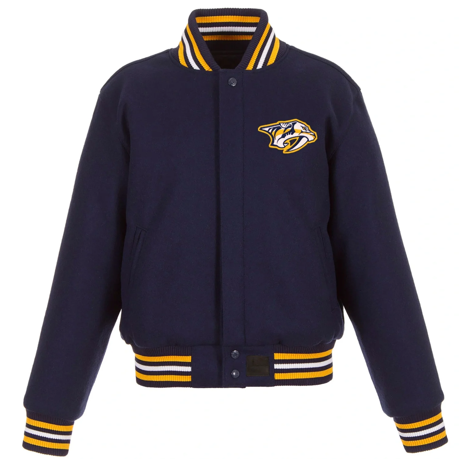 Nashville Predators Domestic Navy Wool Varsity Team Jacket