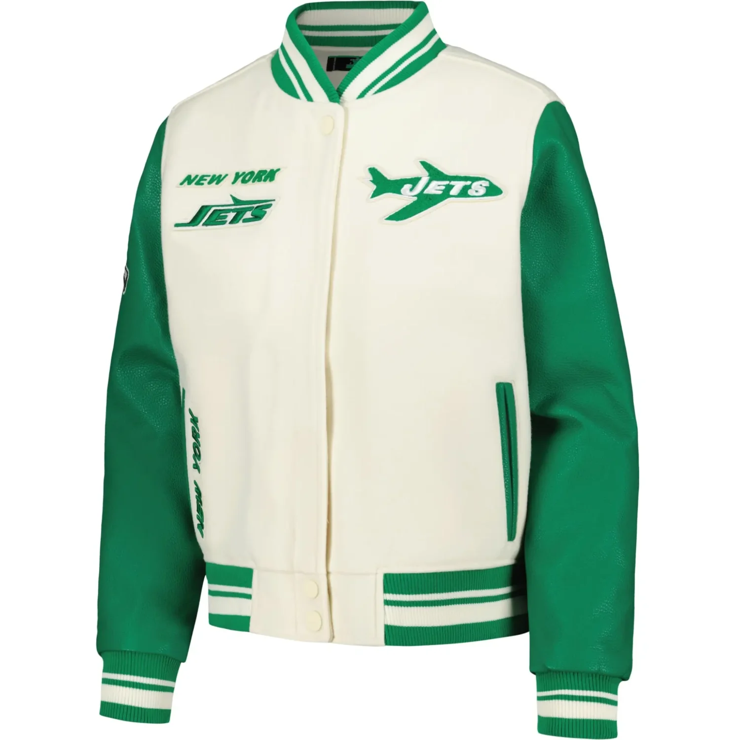 New York Jets Retro Classic Vintage Wool Leather Varsity Jacket TeamJacketShop