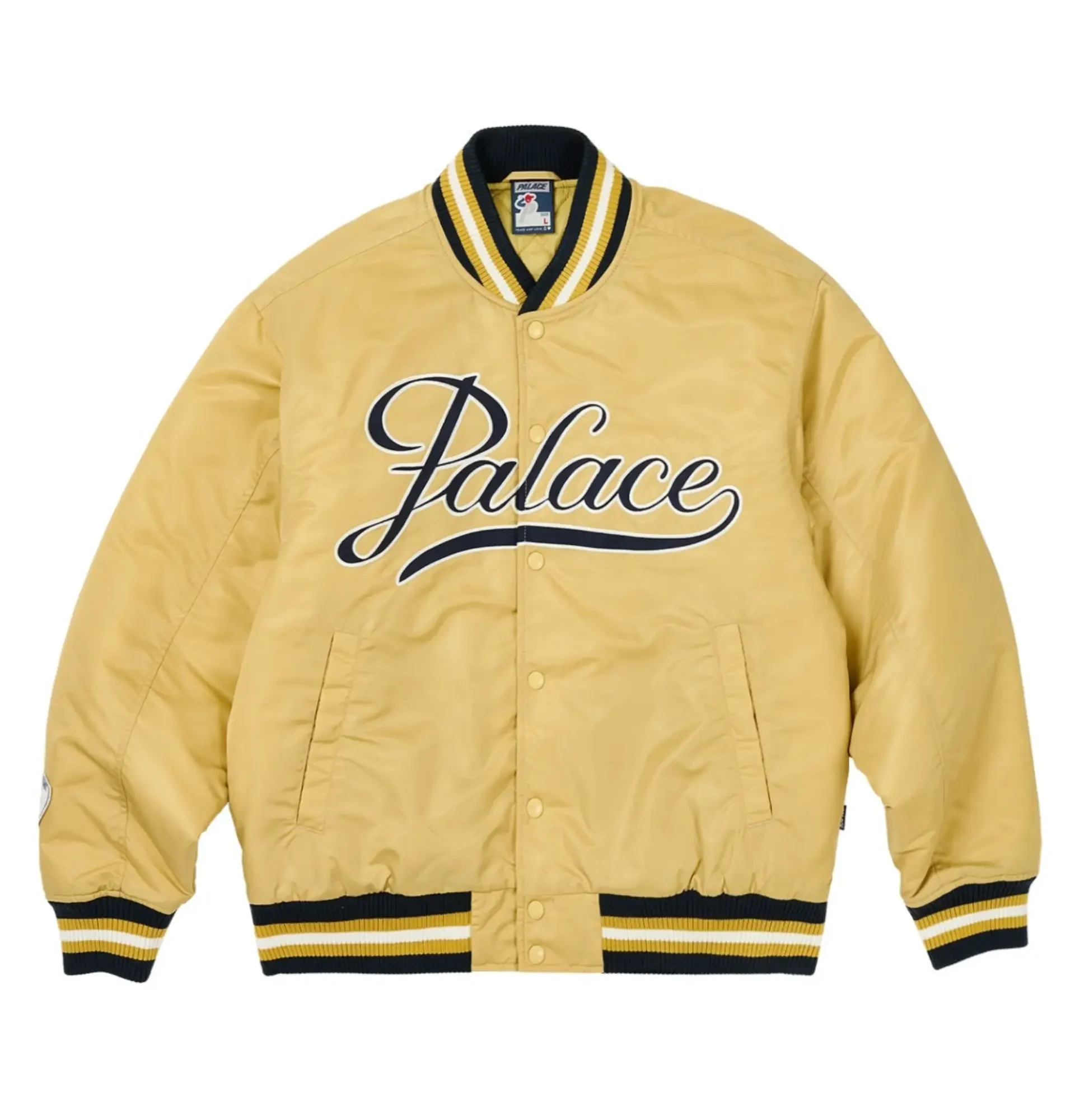 Palace The Arena Satin Gold Varsity Team Jacket 1