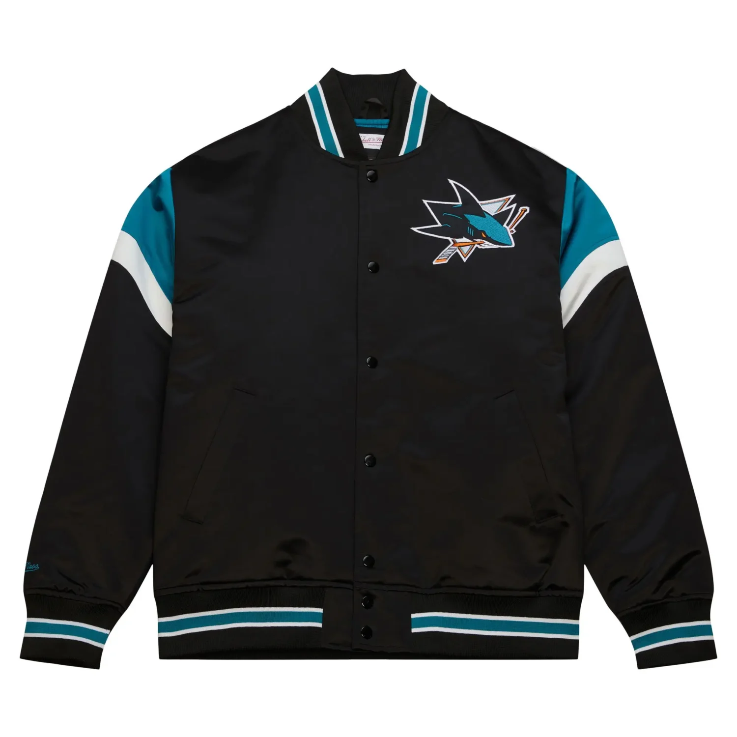 San Jose Sharks Black Varsity Jacket TeamJacketShop