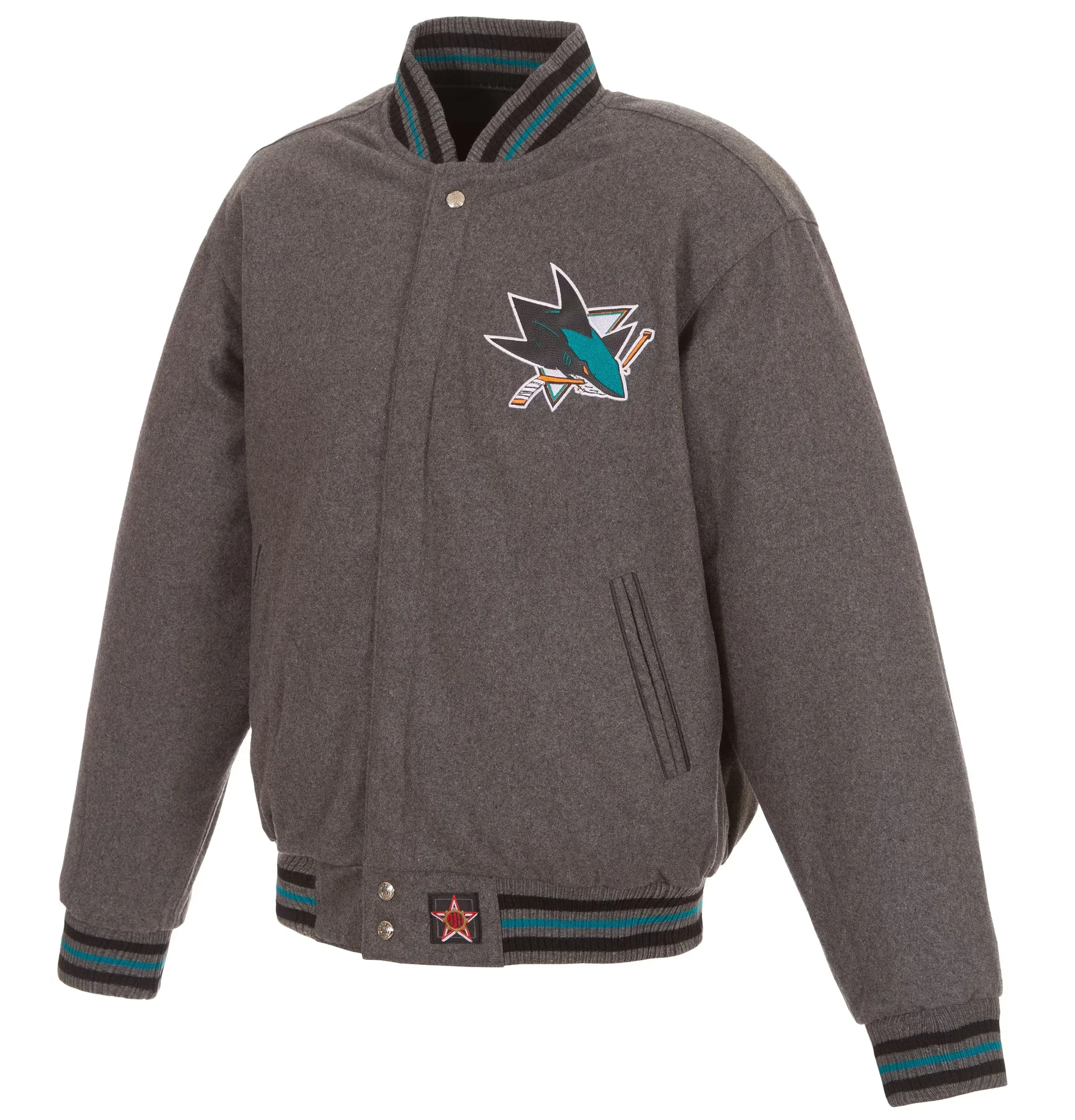 San-Jose-Sharks-Reversible-GrayBlack-Wool-Varsity-Jacket-TeamJacketShop