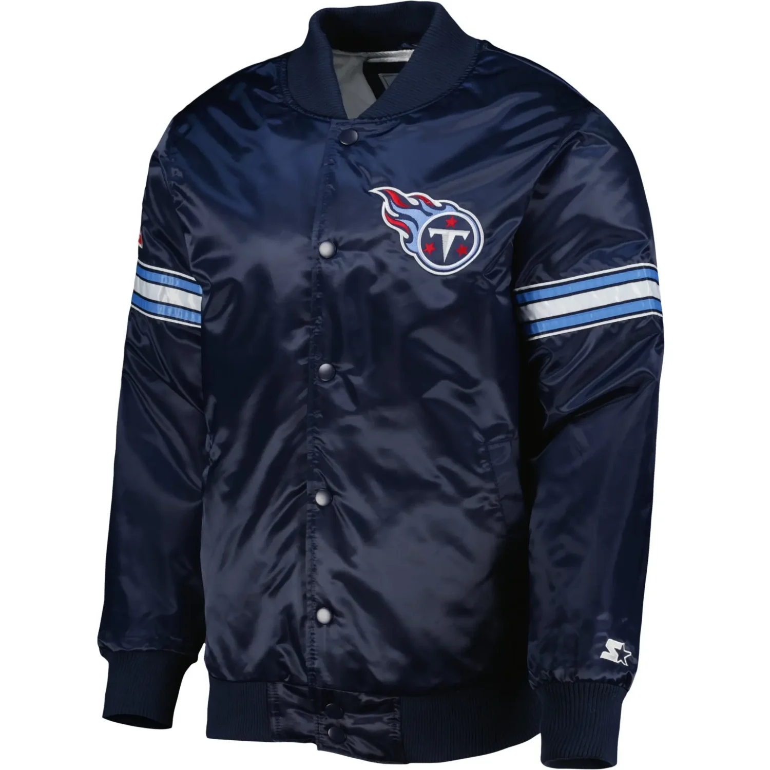 Tennessee Titans Team Players Satin Varsity Navy Jacket team jacket 1