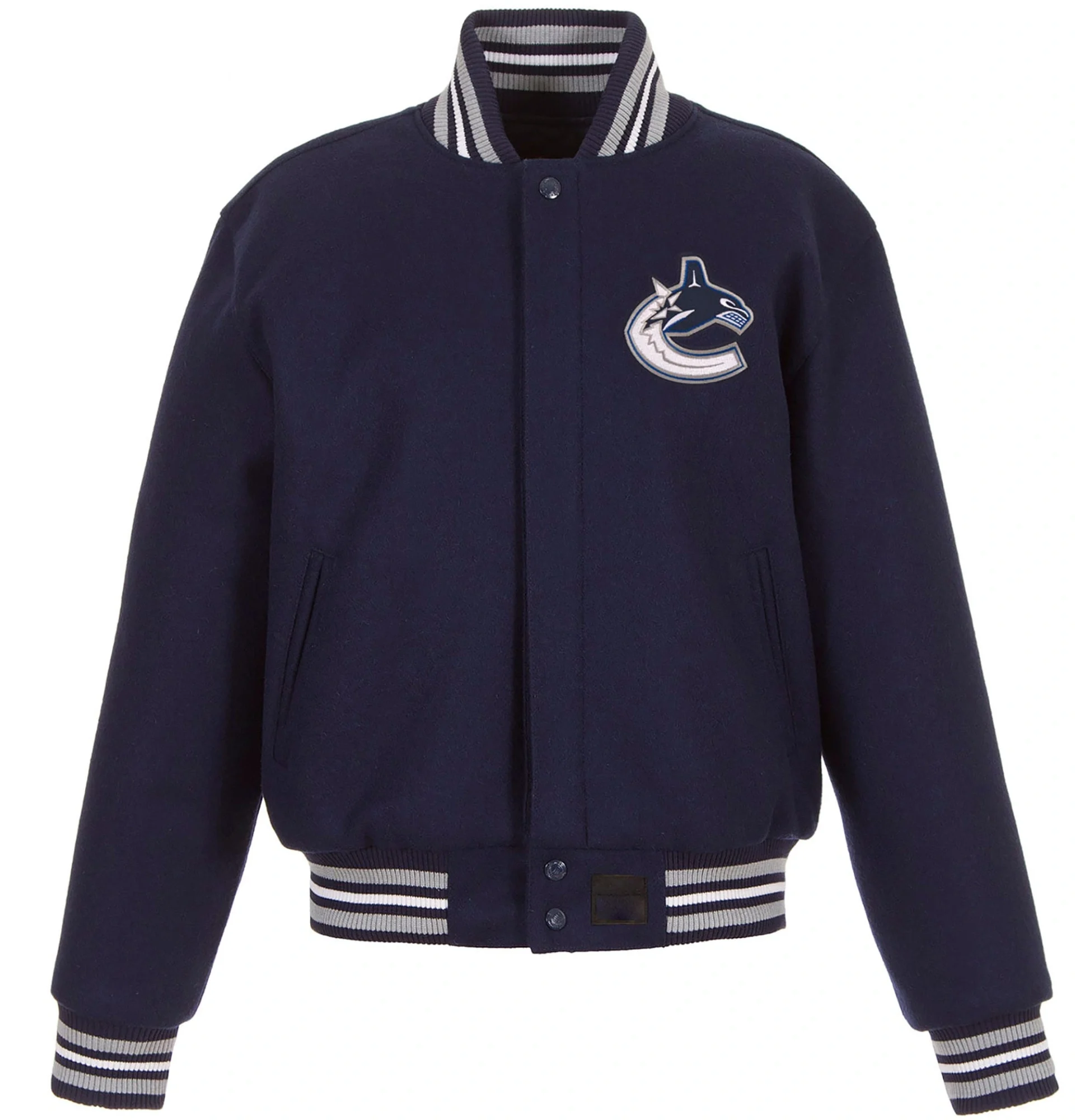 Vancouver-Canucks-Classic-Rib-Knitted-Navy-Wool-Varsity-Jacket-TeamJacketShop