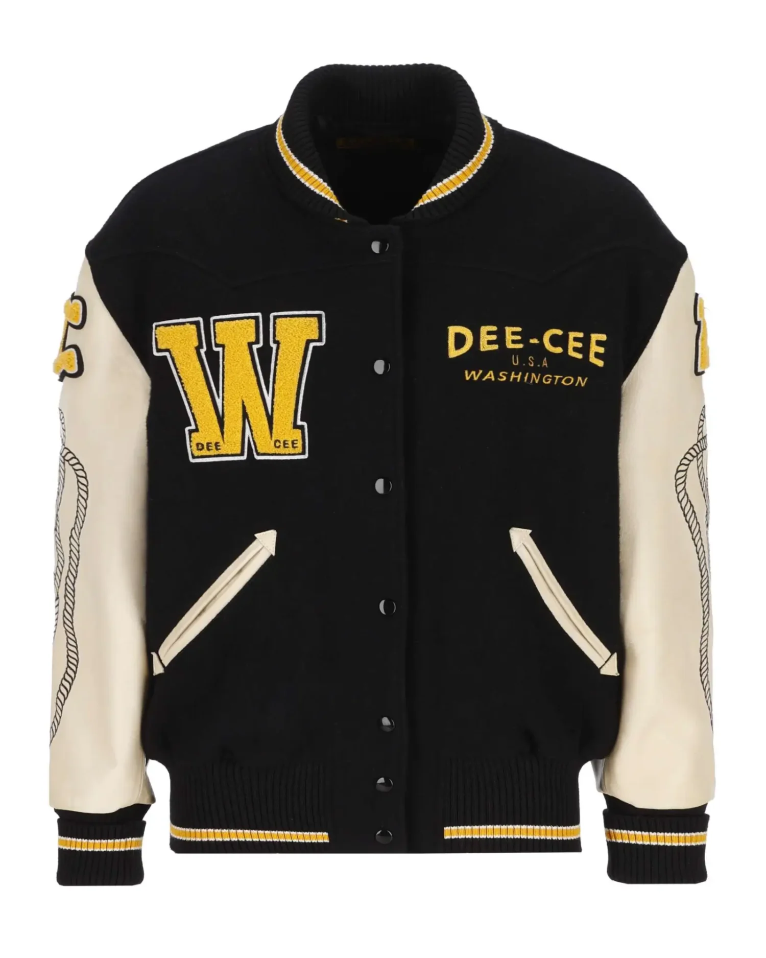 Washington Dee Cee logo Embroidered Varsity Jacket team jacket 1