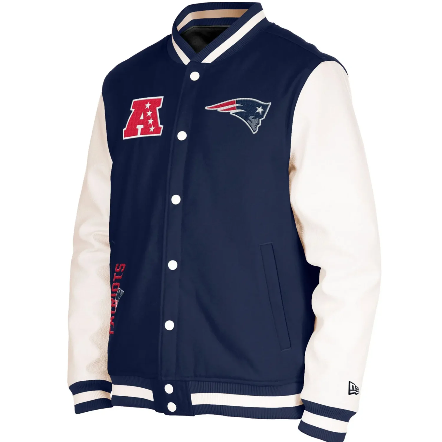 New England Patriots Team Players Wool Leather Varsity Jacket 1 1