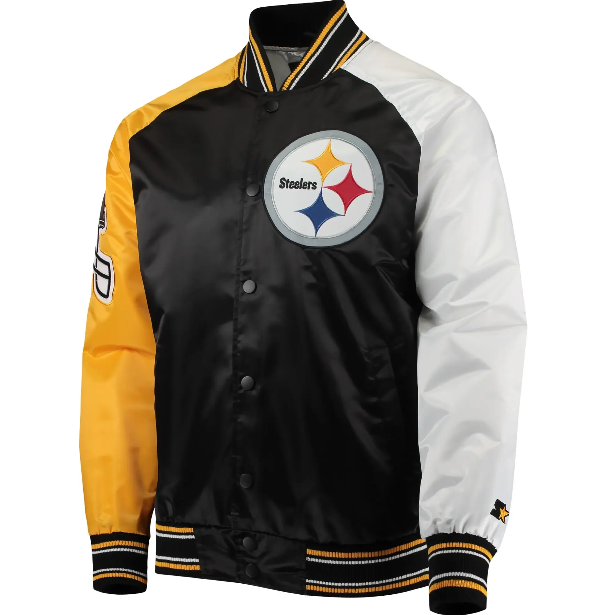 Pittsburgh Steelers Team Players Satin Varsity Jacket 1 1